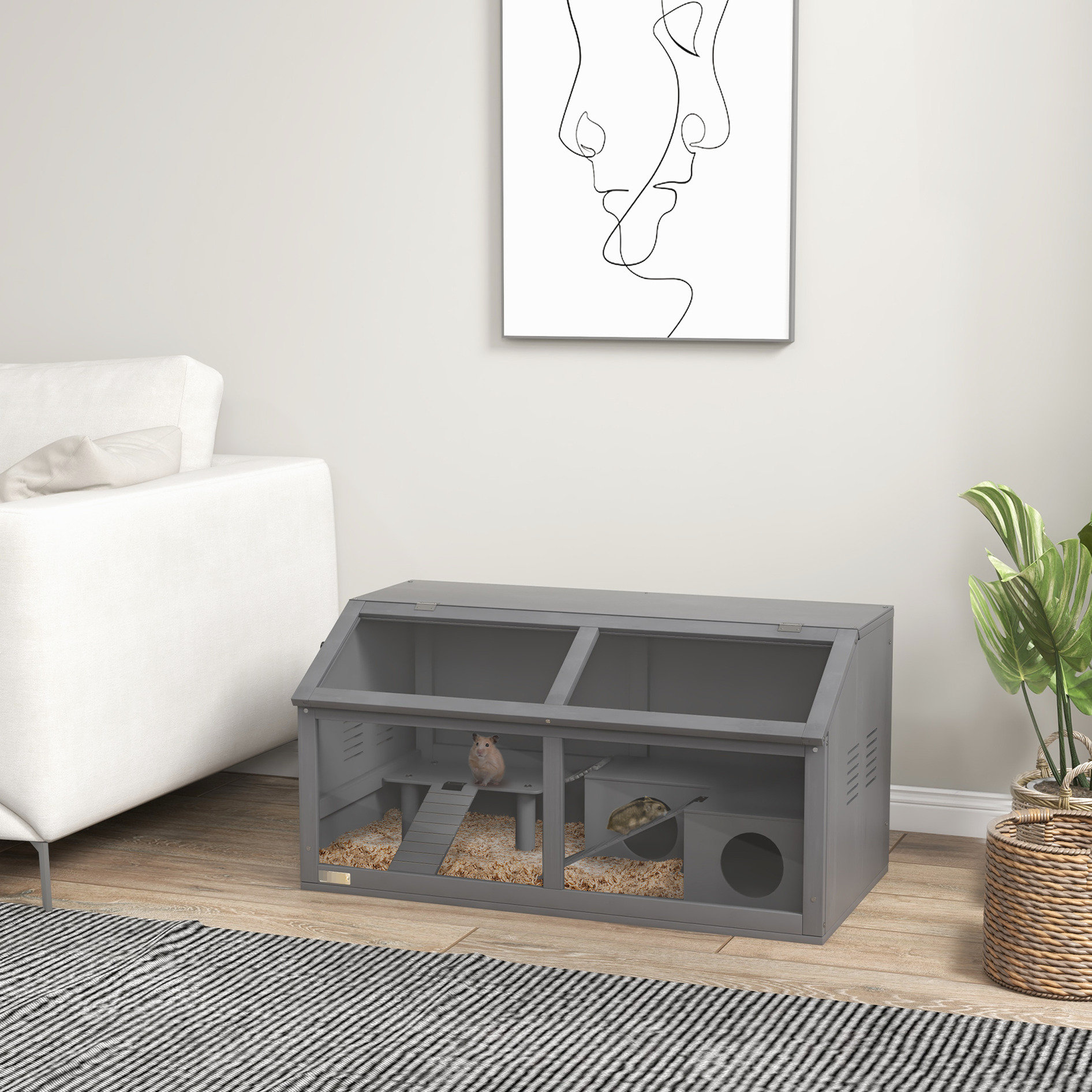 Corrigan Studio® Gerbil Enclosure With Openable Top And Ventilation ...